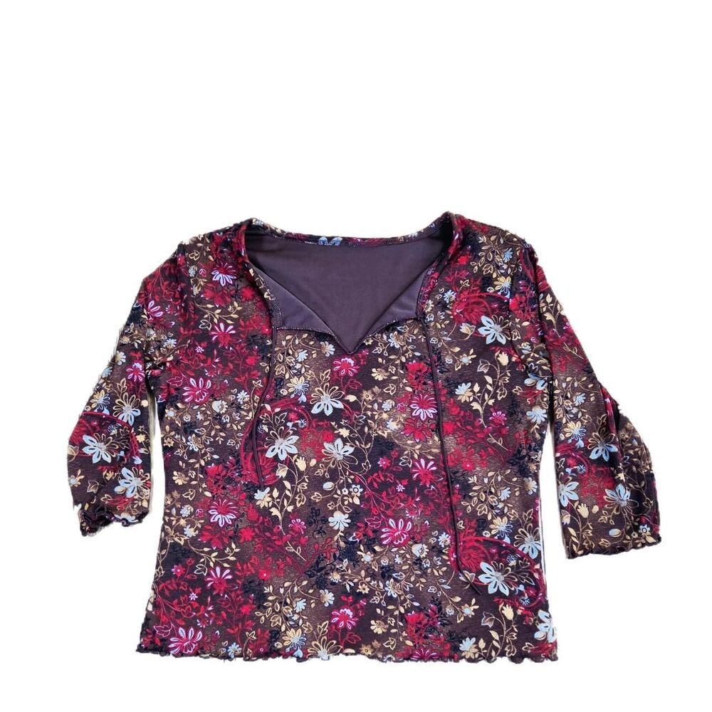 Y2K Vintage Whimsygoth Bohemian Peasant Blouse